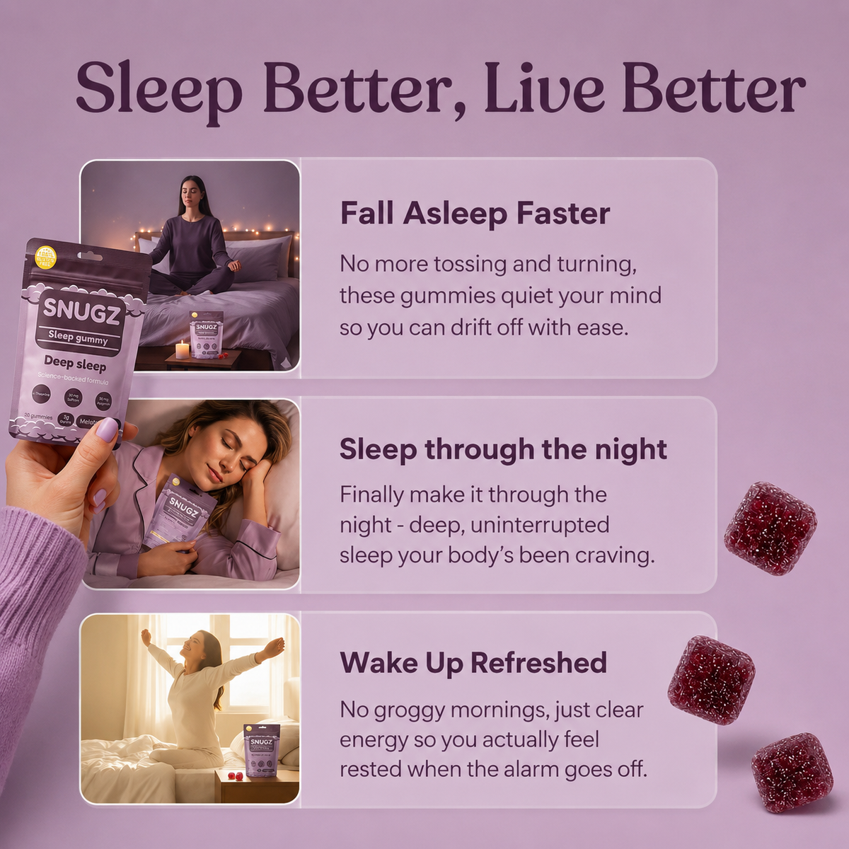 Snugz - Sleep gummies