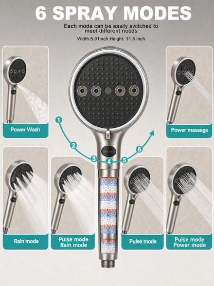 SNUGZ - 6 mode shower head